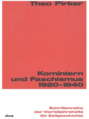 cover image of Komintern und Faschismus